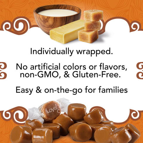 Chewy Original Caramels Non-GMO Gluten-Free Candy Lovely Candy Company