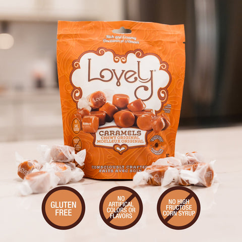 Chewy Original Caramels Non-GMO Gluten-Free Candy Lovely Candy Company