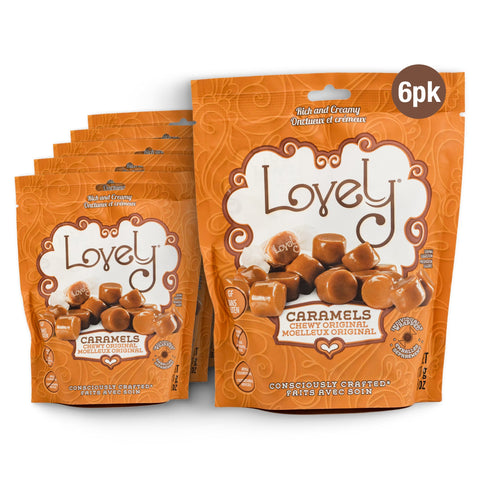 Chewy Original Caramels Non-GMO Gluten-Free Candy Lovely Candy Company