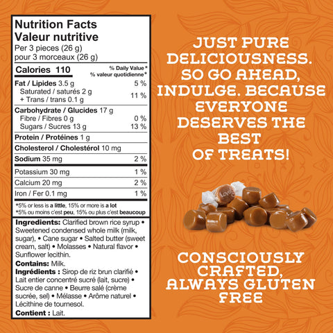 Chewy Original Caramels Non-GMO Gluten-Free Candy Lovely Candy Company
