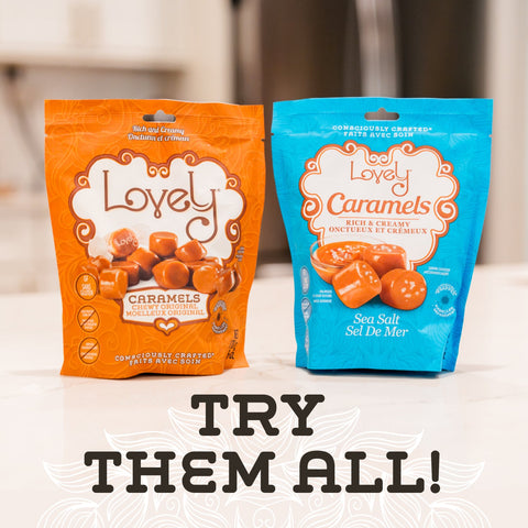 Sea Salt Chewy Caramels Candy Lovely Candy Co.