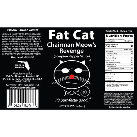 Chairman Meow's Revenge Scorpion Pepper Sauce
