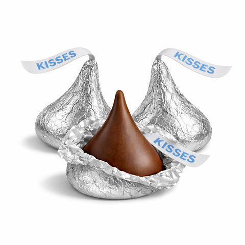 Hershey's Kisses Silver Foils Milk Chocolate Bulk Value Bag