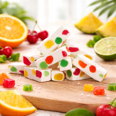 Fruity Jujube Chewy Nougat Candy Bulk Value Bag Golden Bonbon