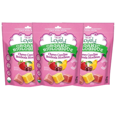 Organic Fruity Chewy Candies Vegan Gluten-Free Lovely Candy Co