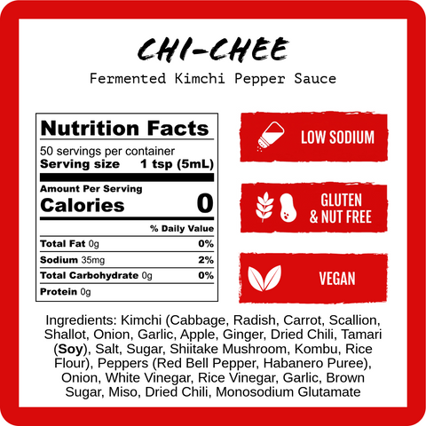 Chi-Chee - Fermented Kimchi (9oz)