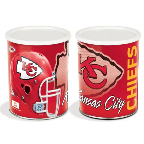 Kansas City Chiefs Gift Tin Basket - Savory or Sweet Snack Gift Baskets - Officially  Licensed