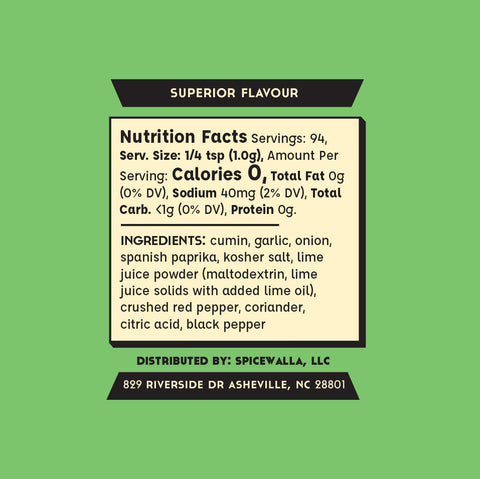 Chilli Lime Mildly Spicy Seasoning Big Tin 3.3 oz Spicewalla