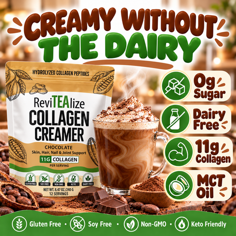 Collagen Protein Creamer Chocolate Creamer ReviTEAlize