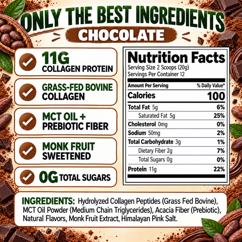 Collagen Protein Creamer Chocolate Creamer ReviTEAlize