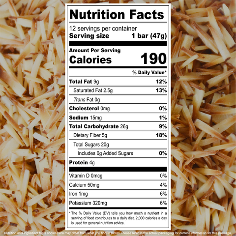 Coconut Almond Organic Snack Bar Box of 12 jonesbar