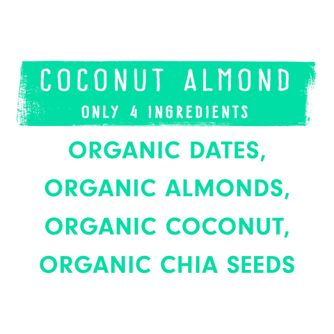 Coconut Almond Organic Snack Bar Box of 12 jonesbar