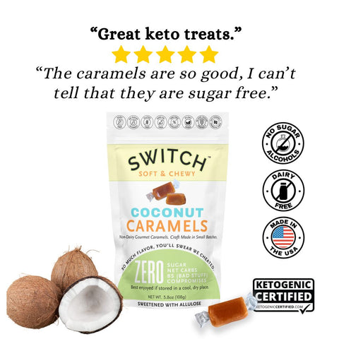 SWITCH Coconut Caramels Vegan Non-Dairy Caramel