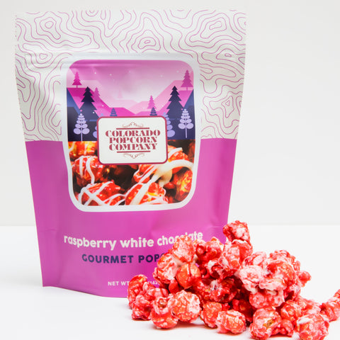 Raspberry White Chocolate Popcorn