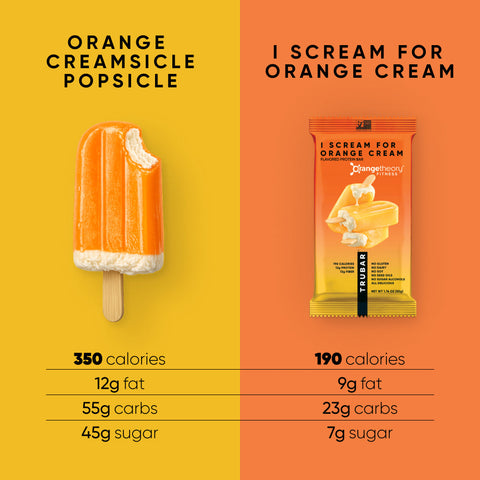 Orange Cream Flavor Plant Protein Bar Vegan TRUBAR