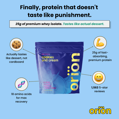 Protein Powder 25 Servings Supplement Orion Supplements