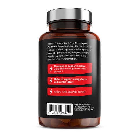 Vitamin Bounty Burn X13 Energy Support Capsules