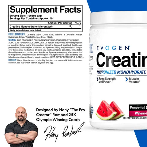 Evogen Micronized Creatine Monohydrate 40 Servings