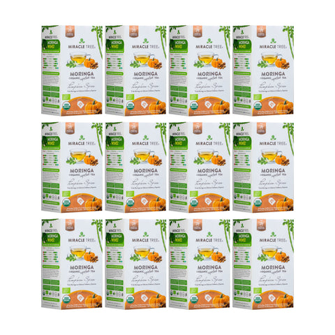 Organic Moringa Tea - Pumpkin Spice - Caffeine-Free Herbal Tea