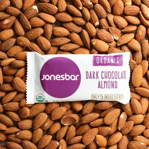 Dark Chocolate Almond Healthy Snack Bar Box of 12 Jonesbar