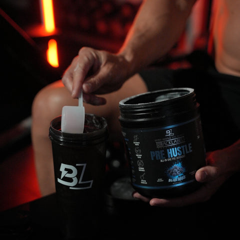 Pre Hustle V3 Performance Boosting Pre-Workout Supplement BLACKLABEL
