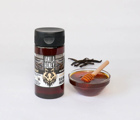 Vanilla Honey Raw Infused Honey Honey Badgers Bee Farm