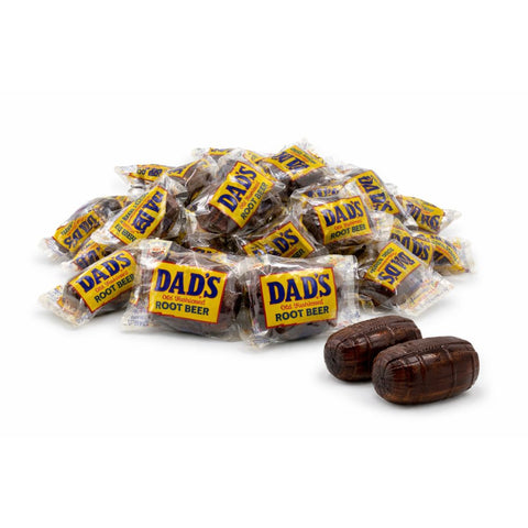 Dad’s Root Beer Hard Candy Classic Barrel-Shaped Individually Wrapped Bulk Value Bag