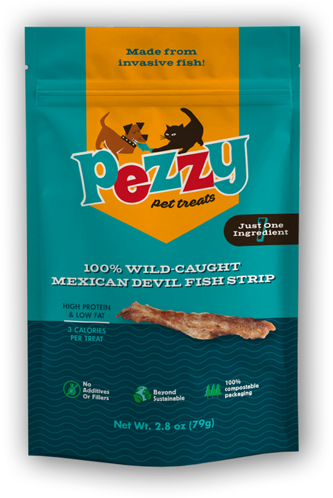 Devil Fish Strips Single Ingredient Treats Pezzy Pets