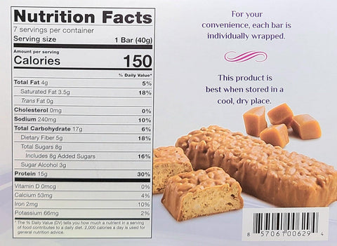 Caramel Sea Salt High Protein Bar Divine