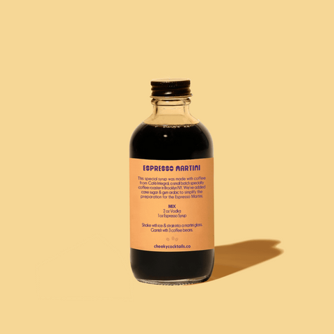 Espresso Syrup Cane Sugar Blend Cheeky Cocktails
