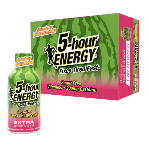 Strawberry Watermelon Flavor Extra Strength 5-hour ENERGY Shots
