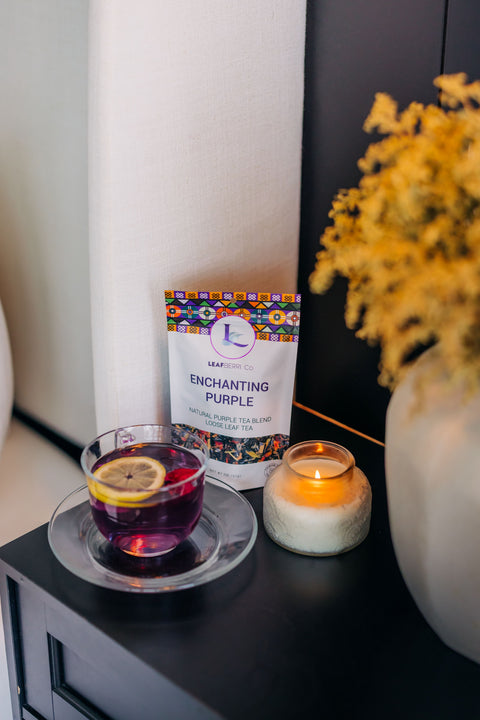 Purple Kenyan Loose Leaf Tea Vibrant Blend LeafBerri