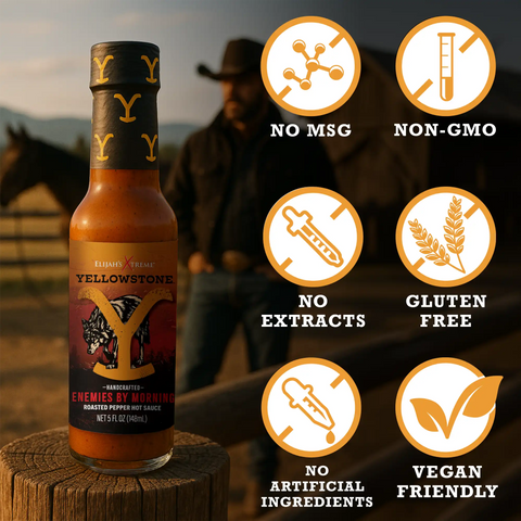 Roasted Jalapeño Mild Hot Sauce Enemies by Morning Official Yellowstone