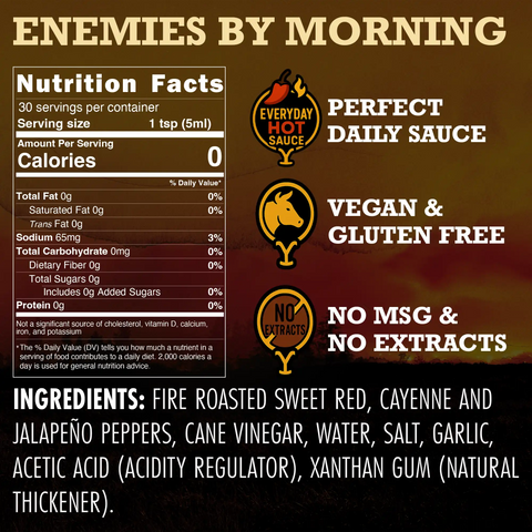 Roasted Jalapeño Mild Hot Sauce Enemies by Morning Official Yellowstone