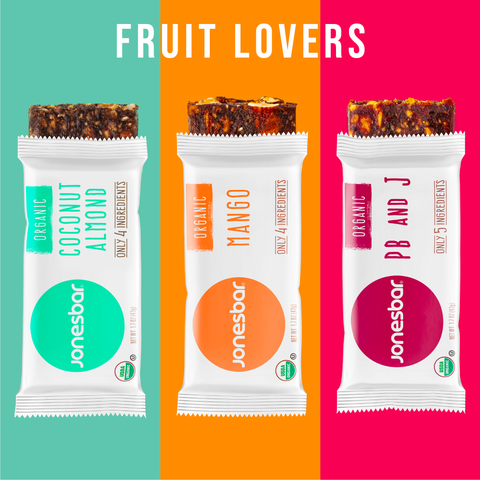 Fruit Lovers Variety Pack Organic Fruit Bars Box of 12