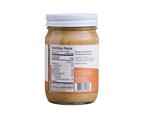 Crunchy Date Peanut Butter 2-Pack Bundle French Squirrel Beurre
