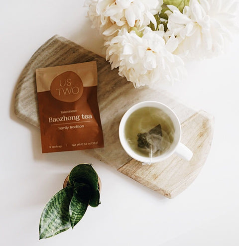 Baozhong Tea Premium Whole Leaf Tea Sachets 50 Pouches Us Two Tea Family Tradition
