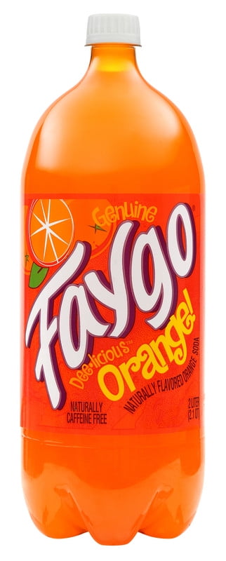 Faygo Orange Flavored Soda Pop, 2 Liter Bottles
