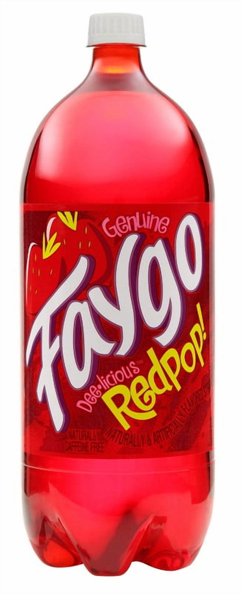 Faygo Strawberry Soda Pop, 2 Litre Bottles