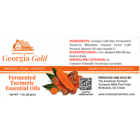 Fermented Turmeric Essential Oil – Whole-Plant Extract, Lead-Free, Internal & Topical Use