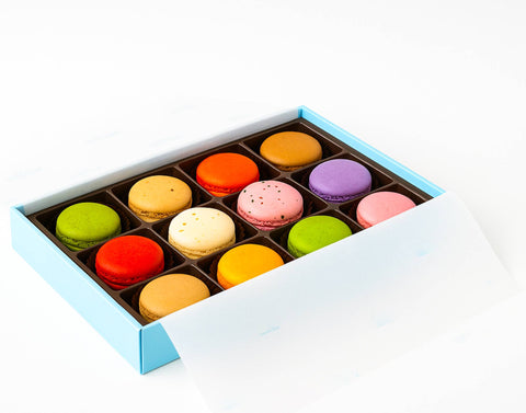 French Macarons 48-Piece Gift Box Gluten-Free Macarons Andy Anand