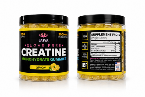 Sugar Free Creatine Monohydrate Gummies 120 Count JAEVA