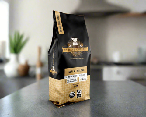 Serenity Blend - Gourmet Organic Light & Dark Roast Coffee
