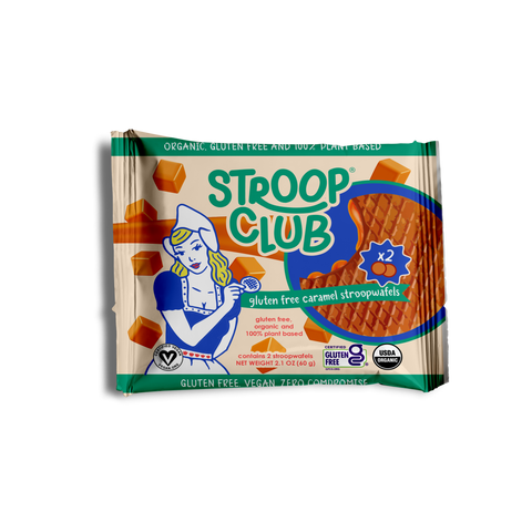 Gluten Free Traditional Caramel Stroopwafels 12 Packs Case Stroop Club
