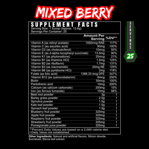 Performance Greens Nutrient-Packed Superfood Greens Powder Athlete Health