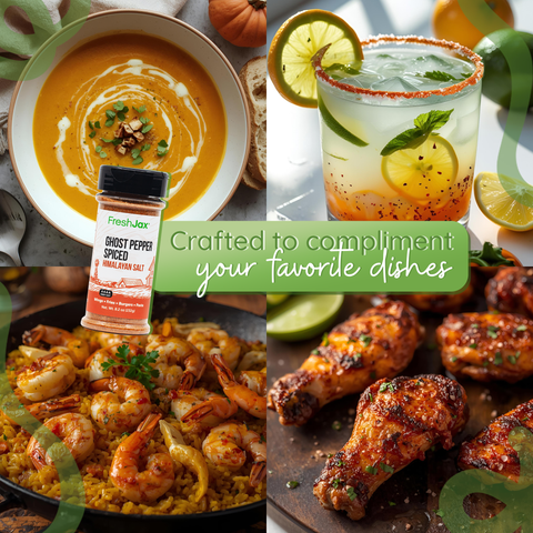 Ghost Pepper Hot Himalayan Salt Spiciest Sea Salt FreshJax
