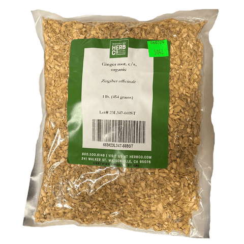 Ginger Root, Cut, Sifted, Organic