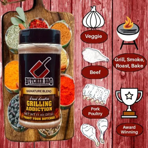 Grilling Addiction BBQ Rub Seasoning BBQ Rub Butcher BBQ