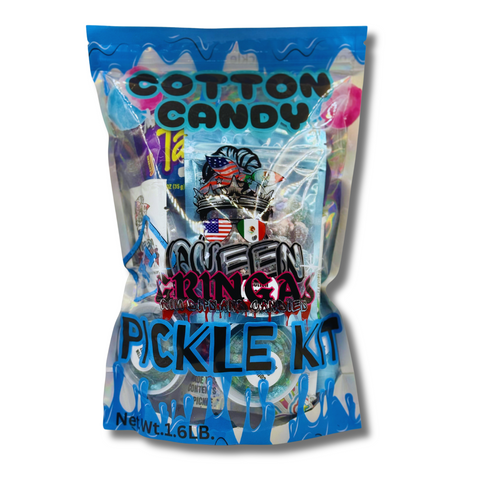 Cotton Candy Pickle Kit Handmade Snack Mix Gringas Rim Dips LLC