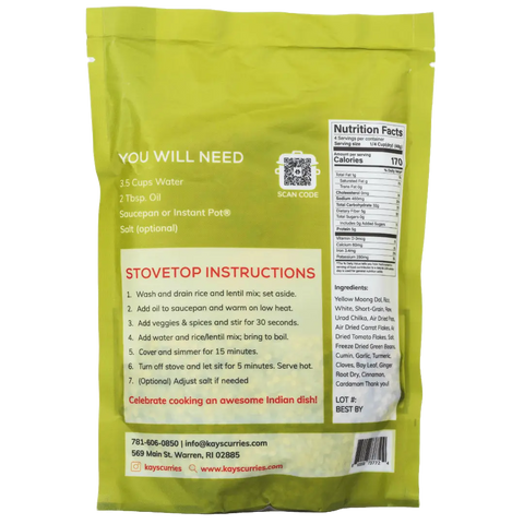 Masala Kichadi – One-Pot Vegan Meal with Lentils & Rice